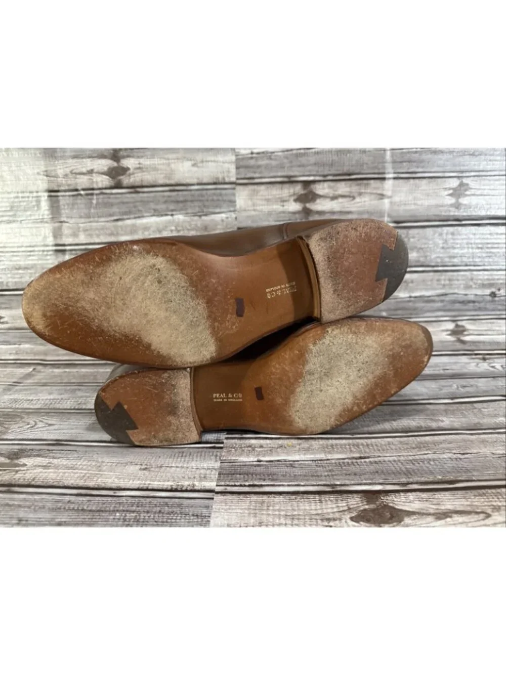 Peal & Co Brooks Brothers Split Toe Derby’s Shoes Sz 9.5 D Brown Leather England